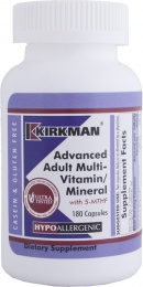 Advanced Adult Multi-Vitamin/Mineral with 5-MTHF (Hypoallergenic) - 180 kaps