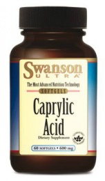 Kwas Kaprylowy - 600 mg - 60 kaps. - suplement diety