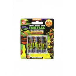 Wojownicze Żółwie Ninja - Baterie Alkaliczne Paluszki AA – 4szt